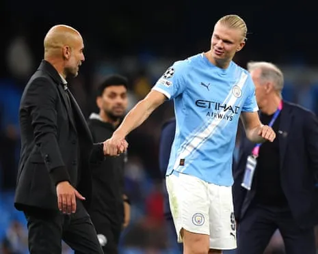 Erling Haaland Joins Elite Champions League Half-Century Group, Hailed by Pep as CR7 and Lionel Messi's Fellow Monster